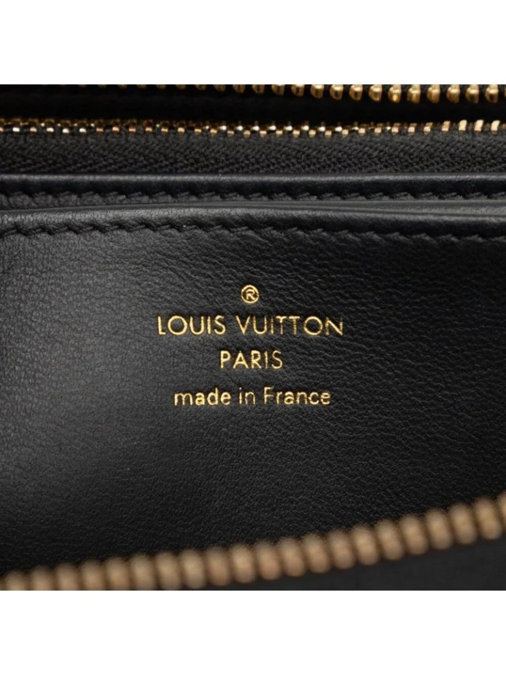 Louis Vuitton Monogram Embossed Zippy Wallet Coussin Zip Around Black Lambskin